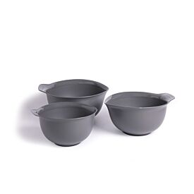 KitchenAid Set Of 3 Mixing Bowls Charcoal Grey 