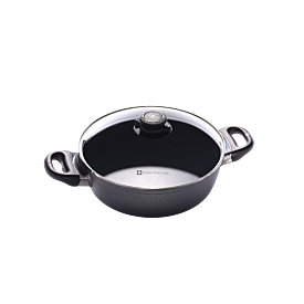 Swiss Diamond  XD 24cm X 7.5cm Induction Casserole with Glass Lid 3.0 litre