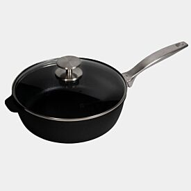 Swiss Diamond Cxd Induction 24cm X 7.5cm 3L Nonstick Saute Pan with Glass Vented Lid
