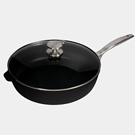 Swiss Diamond Cxd Induction 32cm x 7.5cm 5.5L Nonstick Saute Pan with Glass Vented Lid