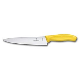 Victorinox Cooks Carving Knife 19cm Wide Blade Classic Yellow 