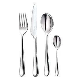 Robert Welch Kingham 24pc Cutlery Set Gift Boxed in Silver