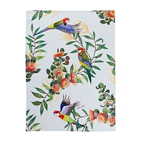 Maxwell & Williams Eloise Short Native Grace Eastern Rosella Tea Towel 50x70cm in Multi