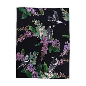 Maxwell & Williams Eloise Short Native Grace Magpie Tea Towel 50x70cm in Multi