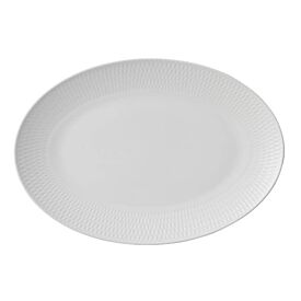 Maxwell & Williams White Basics Diamonds Oval Platter 36x25cm Gift Boxed