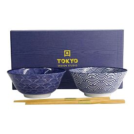 Tokyo Design Studio Bowl and Chopsticks Giftset 2 Piece