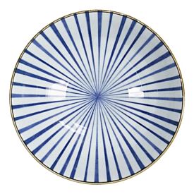 Tokyo Design Studio Natsu Tokusa Ramen Bowl 21x8cm in Blue