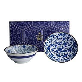 Tokyo Design Studio Haru Mixed Bowl 19x7.5cm 2 Piece - Blue