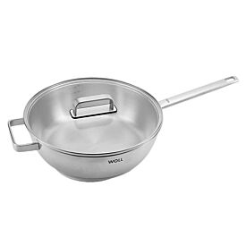 Woll Steel Saute Pan with Lid 28cm / 4.6L Gift Boxed
